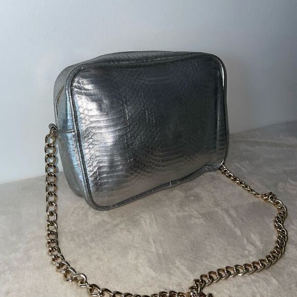 Victorias Secret Metallic Silver Crossbody Small - Picture 5 of 8